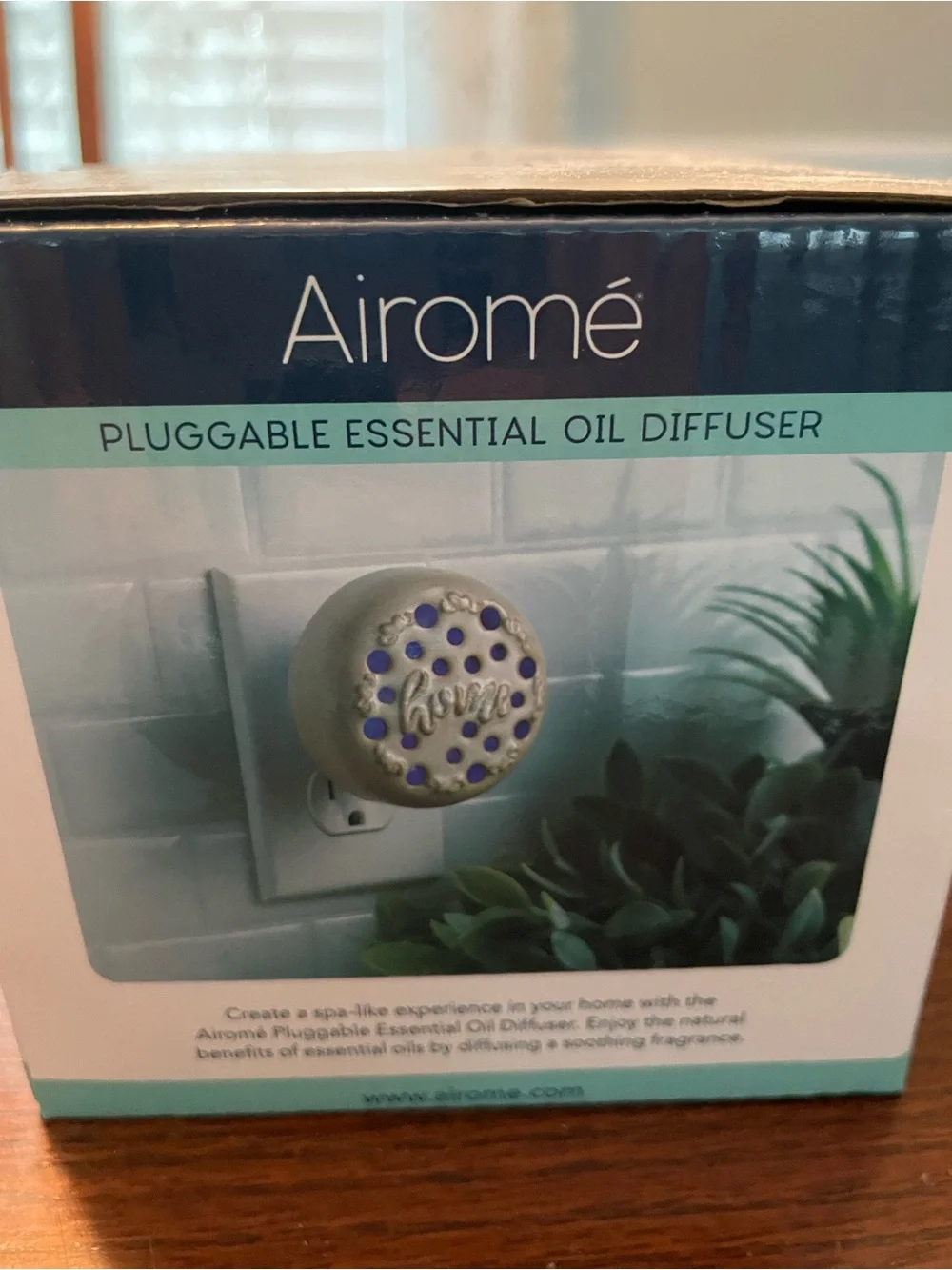 Cream Ceramic Pluggable Essential Oil Diffuser (oils not included)